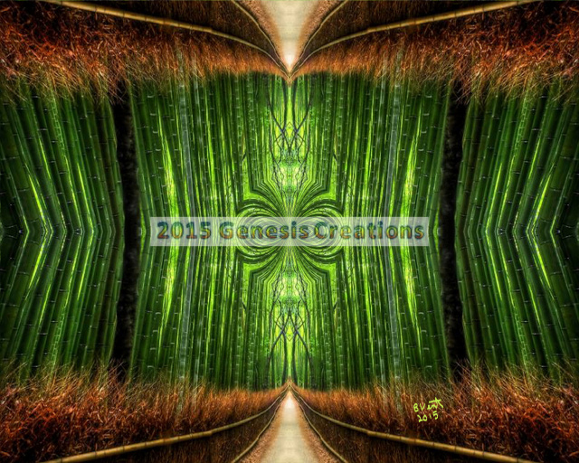 Emerald Path Inspirational Art by Bonnie Vent